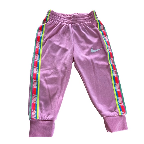 Nike Stripe Logo Jogger Sweatpants Size 12 months - Picture 1 of 4